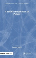 Cover: A Simple Introduction to Python - Chapman & Hall/CRC