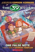 Cover: 39 Clues Graphix #2: One False Note (Graphic Novel Edition) - Scholastic US