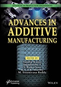 Cover: Advances in Additive Manufacturing - Wiley-Scrivener
