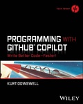 Cover: Programming with GitHub Copilot - Wiley