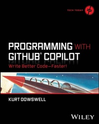 Enlarge image Cover: Programming with GitHub Copilot - Wiley