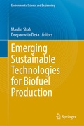 Cover: Emerging Sustainable Technologies for Biofuel Production - Springer