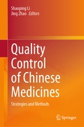 Cover: Quality Control of Chinese Medicines - Springer