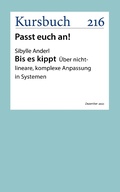 Cover: Bis es kippt - Kursbuch Kulturstiftung gGmbH