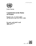 Cover: Commission on the Status of Women - United Nations