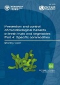 Cover: Prevention and control of microbiological hazards in fresh fruits and vegetables - Food & Agriculture Organization of the United Nations (FAO)