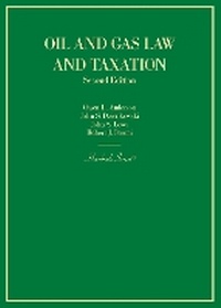 Abbildung von: Oil and Gas Law and Taxation - West Academic Press