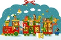 Cover: Memo-Adventskalender - Bunte Weihnachtseisenbahn der Tiere - Coppenrath