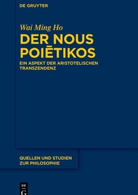 Abbildung von: Der Nous Poietikos - De Gruyter