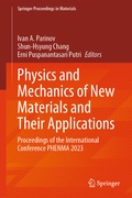 Cover: Physics and Mechanics of New Materials and Their Applications - Springer