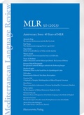 Cover: Mediterranean Language Review 30 (2023) - Harrassowitz Verlag