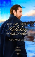 Cover: The Captain's Holiday Homecoming (Christmas Masquerade, #3.5) - Meg Mardell