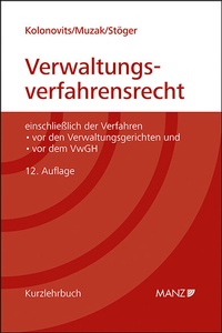 Abbildung von: Grundriss des österreichischen Verwaltungsverfahrensrechts - Manz