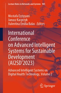 Enlarge image Cover: International Conference on Advanced Intelligent Systems for Sustainable Development (AI2SD'2023) - Springer