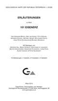 Cover: Erl&auml;uterungen zu Blatt 101 Eisenerz - GeoSphere Austria