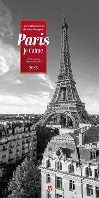 Abbildung von: Paris, je t'aime - Literatur-Kalender 2025 - Ackermann Kunstverlag