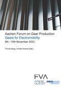 Cover: Aachen Forum on Gear Production - Gears for Electromobility. 9th - 10th November 2023 - Apprimus Verlag