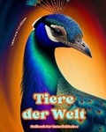 Cover: Tiere der Welt - Malbuch fuer Naturliebhaber - Kreative und entspannende Szenen aus der Tierwelt - Blurb Inc