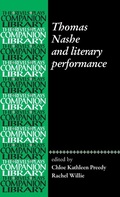 Cover: Thomas Nashe and Literary Performance - Manchester University Press