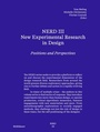 Cover: NERD III - New Experimental Research in Design - Birkhäuser