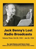 Cover: Jack Benny's Lost Radio Broadcasts - Volume Three (hardback) - BEARMANOR MEDIA