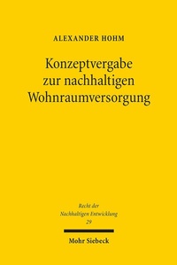 Abbildung von: Konzeptvergabe zur nachhaltigen Wohnraumversorgung - Mohr Siebeck