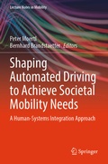 Cover: Shaping Automated Driving to Achieve Societal Mobility Needs - Springer