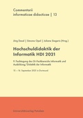 Cover: Hochschuldidaktik Informatik HDI 2021 - Universit&auml;tsverlag Potsdam