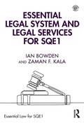 Cover: Essential Legal System and Legal Services for SQE1 - Routledge
