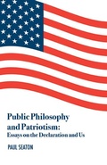 Cover: Public Philosophy and Patriotism - St Augustine's Press