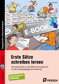Abbildung von: Erste Sätze schreiben lernen - 3./4. Klasse - Persen Verlag
