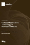 Cover: Surface Modification Technology of Biomedical Metals - MDPI AG