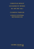 Cover: Logicae systema methodicum - Georg Olms