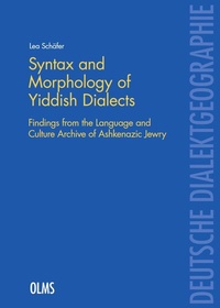 Abbildung von: Syntax and Morphology of Yiddish Dialects - Georg Olms