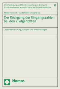 Abbildung von: Der Rückgang der Eingangszahlen bei den Zivilgerichten - Nomos
