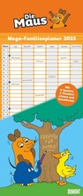 Cover: DUMONT - Die Maus 2025 Mega-Familienplaner, 30x70cm, Kalender mit 6 Spalten, Familienkalender mit 2 Stundenpl&auml;nen und Ferientabelle - DuMont Buchverlag