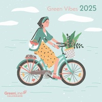 Abbildung von: GreenLine - Green Vibes 2025 Broschürenkalender, 30x30cm, Wandkalender mit hochwertigem Papier, Platz für Notizen, internationale Feiertage und dekorativer Kordel - GreenLine
