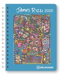 Cover: N NEUMANNVERLAGE - James Rizzi 2025 Diary, 16,5x21,6cm, Taschenkalender mit zw&ouml;lf Bildseiten und Notizseiten, herausnehmbaren Planer, Jahres- und Monats&uuml;bersicht und internationales Kalendarium - Neumann