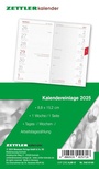 Bild: Zettler - Kalender-Ersatzeinlage 2025, 8,8x15,2cm, Ersatzeinlage für Taschenplaner Typ 540, in Folienverpackung, 1 Monat auf 1 Seite, Tages,- Wochen- und Arbeitstagezählung und deutsches Kalendarium - Zettler