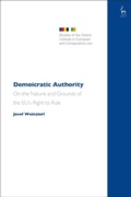 Cover: Demoicratic Authority - Hart Publishing