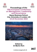 Cover: ECMLG 2023- Proceedings of the 19th European Conference on Management Leadership and Governance - ACPIL