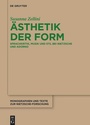Cover: Ästhetik der Form - De Gruyter