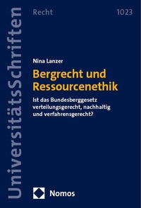 Abbildung von: Bergrecht und Ressourcenethik - Nomos