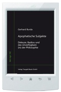 Cover: Apophatische Subjekte - Traugott Bautz