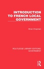Cover: Introduction to French Local Government - Routledge