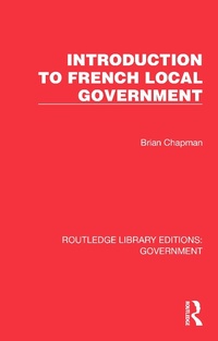 Abbildung von: Introduction to French Local Government - Routledge