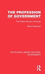 Cover: The Profession of Government - Routledge