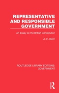 Cover: Representative and Responsible Government - Routledge