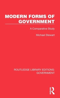Enlarge image Cover: Modern Forms of Government - Routledge