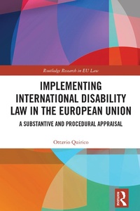 Abbildung von: Implementing International Disability Law in the European Union - Routledge
